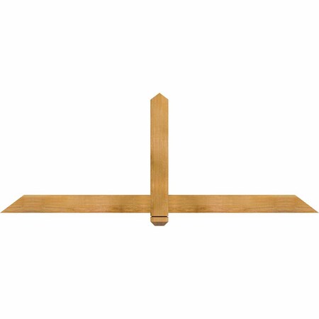 Ekena Millwork Eugene Rough Sawn Timber Gable Bracket, Western Red Cedar, 72"W x 27"H x 2"D x 4"F, 9/12 Pitch GBW072X27X0204EUG00RWR